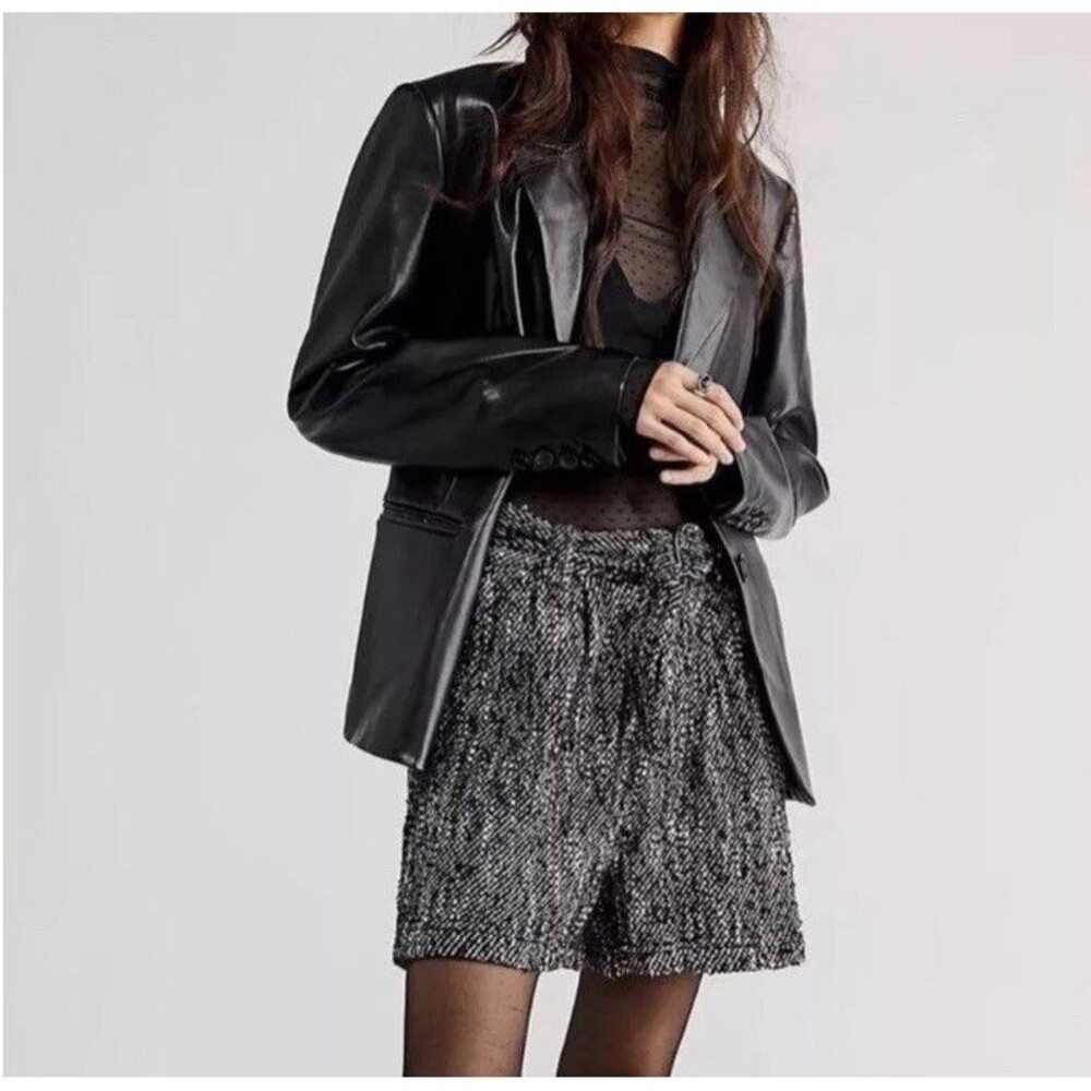 Free People Tallulah Slouch Moto Shorts